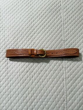 Tooled Leather Waist Belt in Cognac Brown BRAND NEW Never used Western